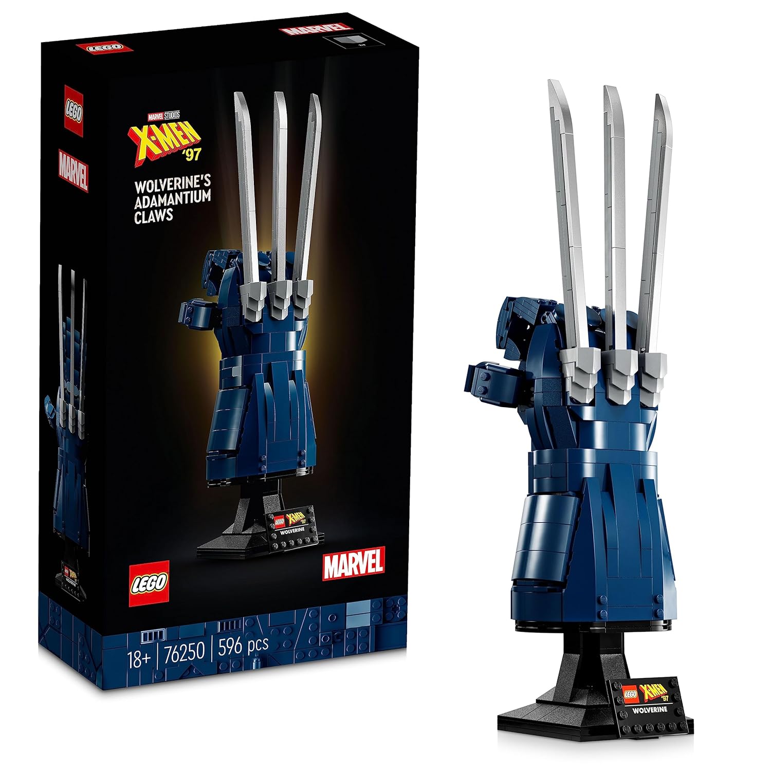 LEGO MARVEL WOLVERINES ADAMANTIUM CLAWS BUILDING KIT 596 PIECE