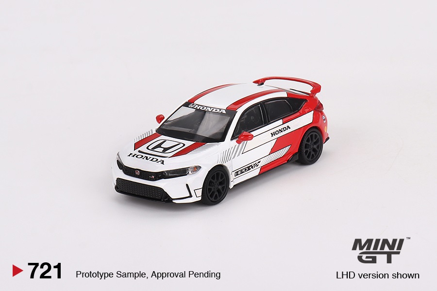 PREORDER MINI GT HONDA CIVIC TYPE R 2 2023 PACE CAR WHITE