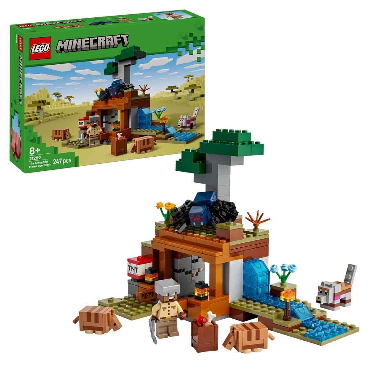 LEGO MINECRAFT THE ARMADILLO MINE EXPEDITION VIDEO GAME FIGURE BUILDIN