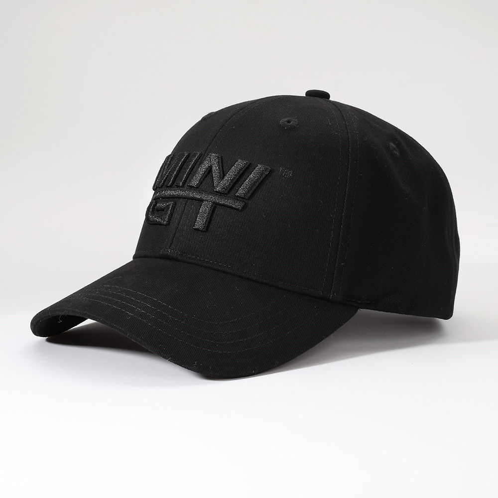 MINI GT CAP BLACK WITH BLACK PUFF LOGO