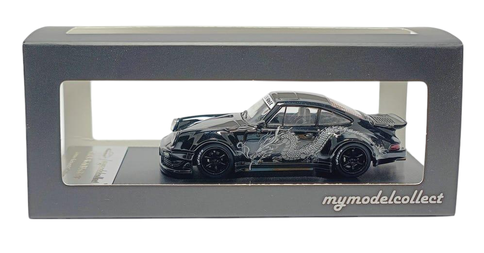 PORSCHE RWB 930 DUCKTAIL BLACK WHITE DRAGON