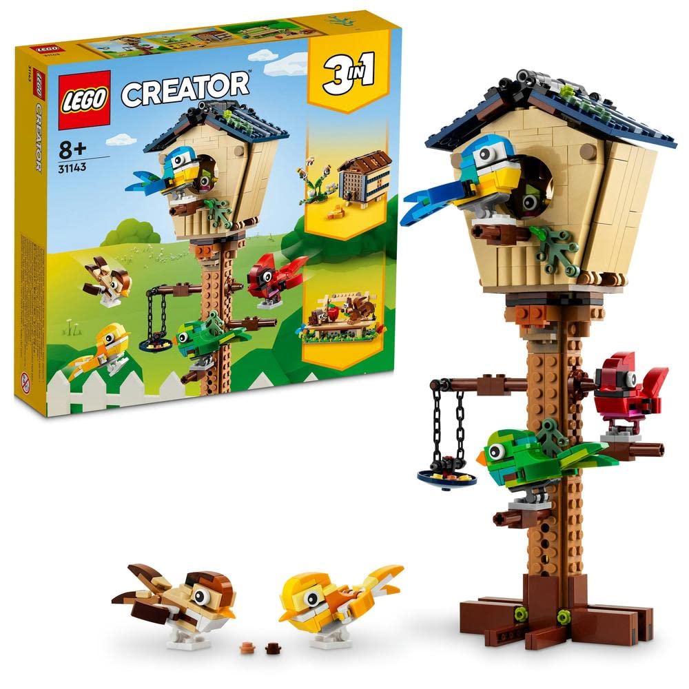 LEGO CREATOR 3IN1 BIRDHOUSE BUILDING TOY SET 476 PIECES 