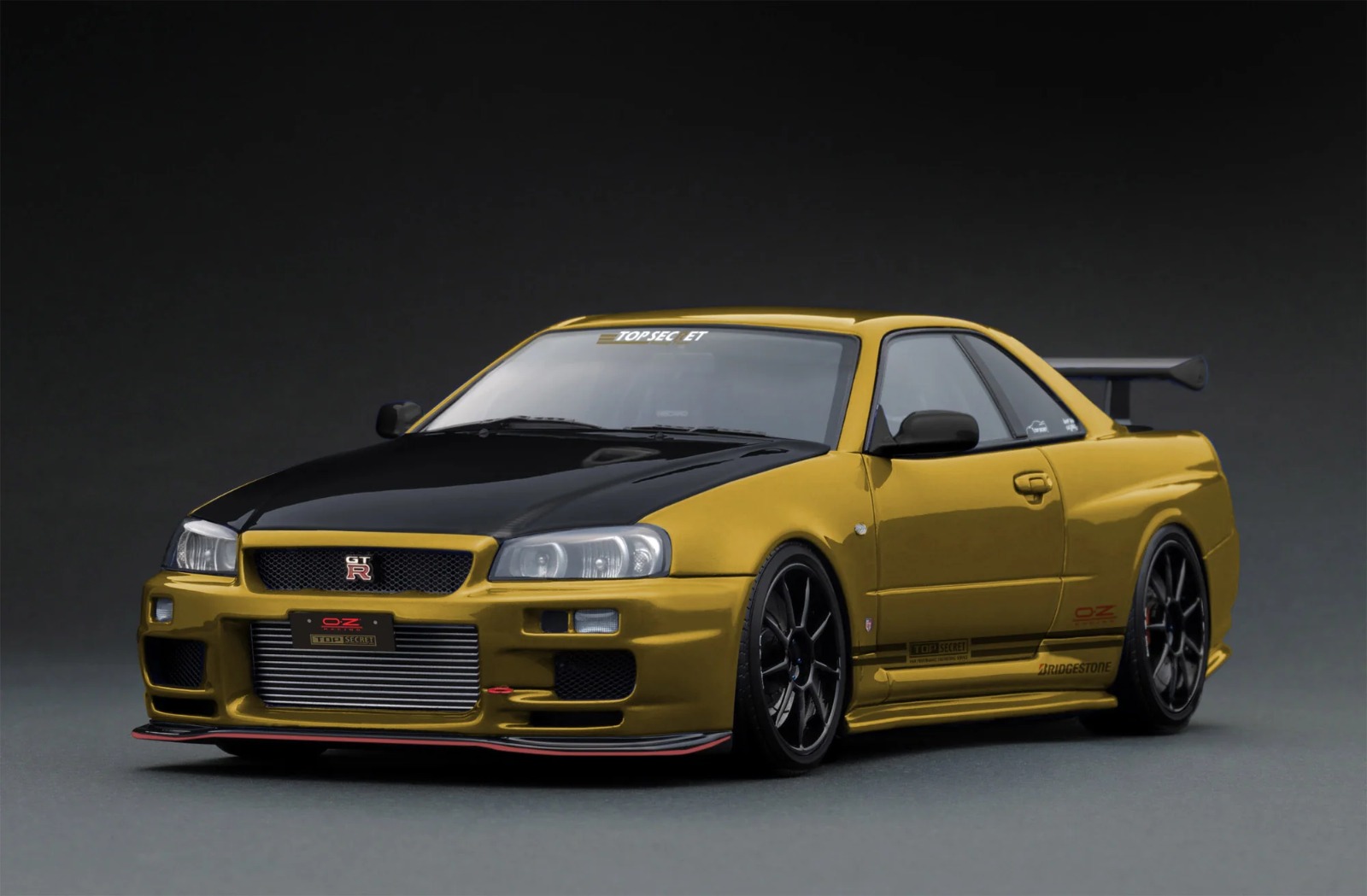 TOP SECRET NISSAN 34GTR BNR34 GOLD