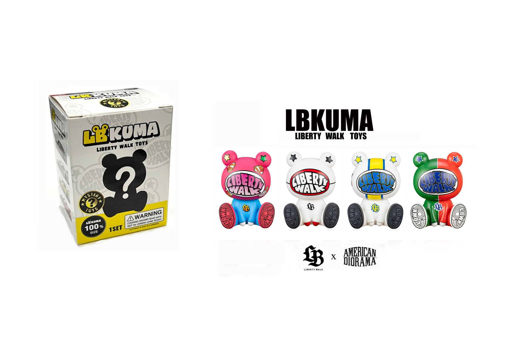 AMERICAN DIORAMA LIBERTY WALK LB KUMA BLIND BOX PACK OF 1 