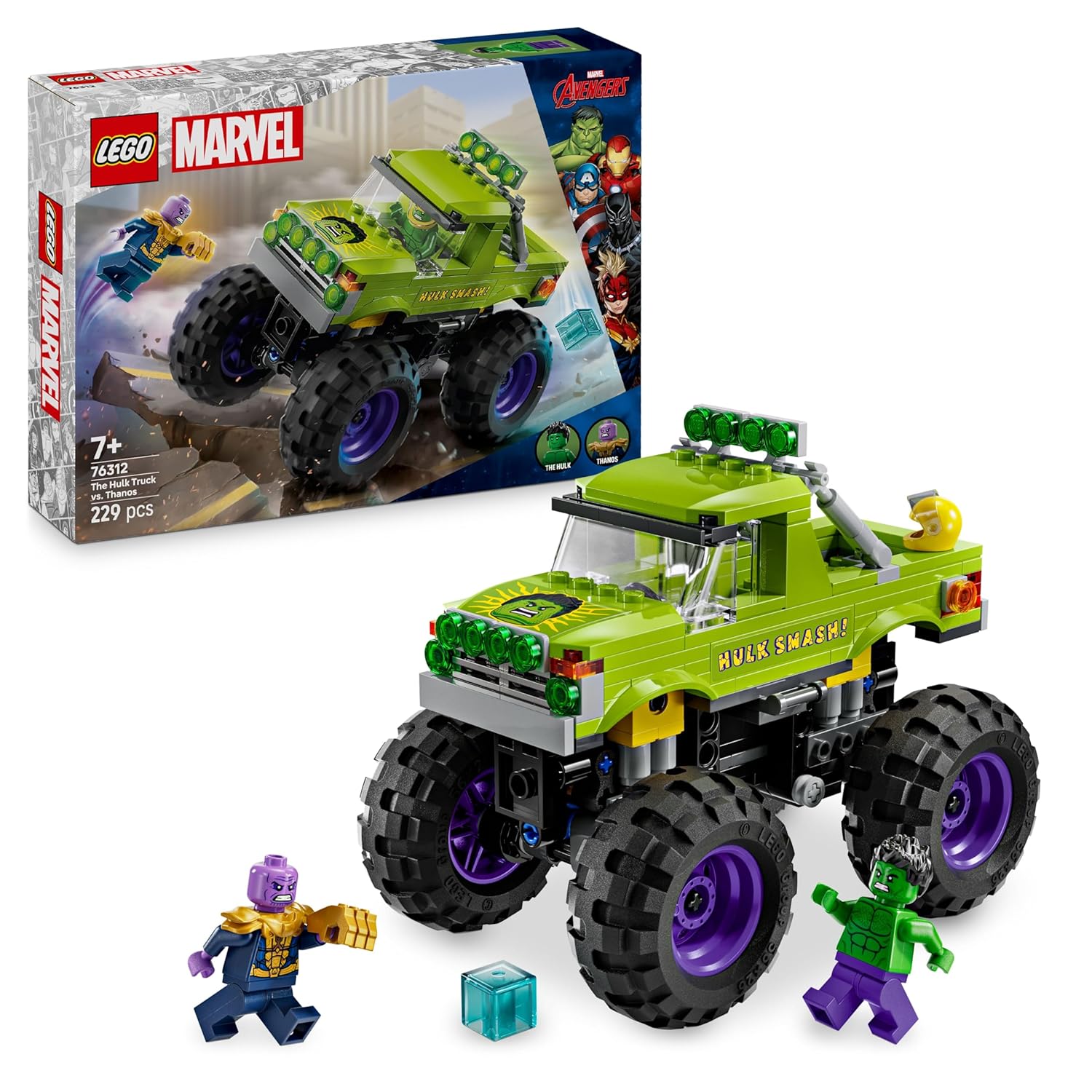 LEGO MARVEL THE HULK TRUCK VS THANOS SUPER HERO 