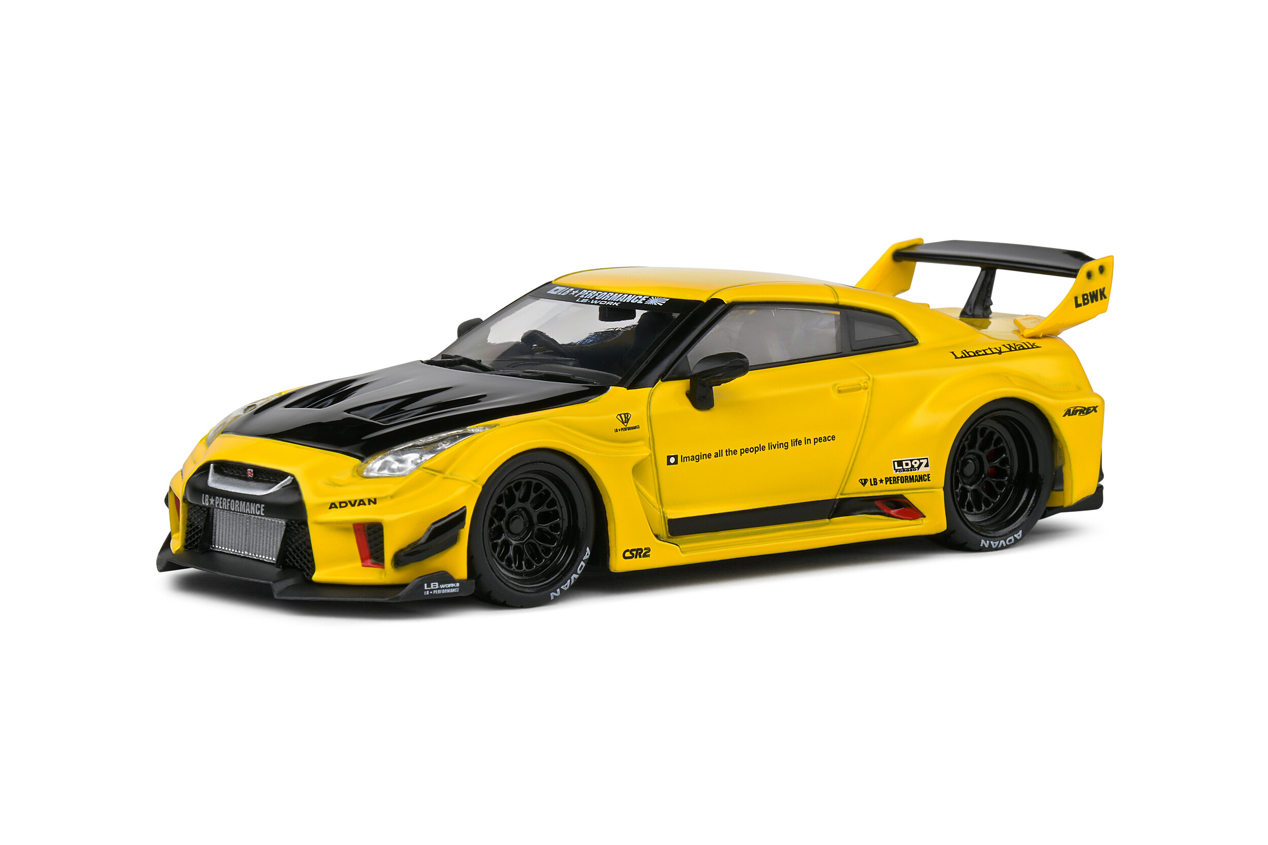 NISSAN GTR35 LBWK SILHOUETTE YELLOW 2019