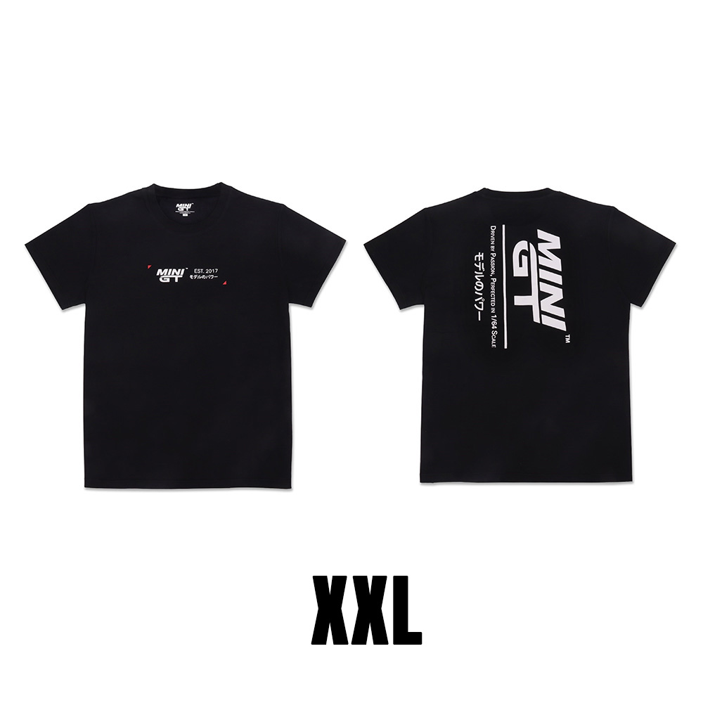 MINI GT T-SHIRT DRIVEN BY PASSION BLACK XXL SIZE