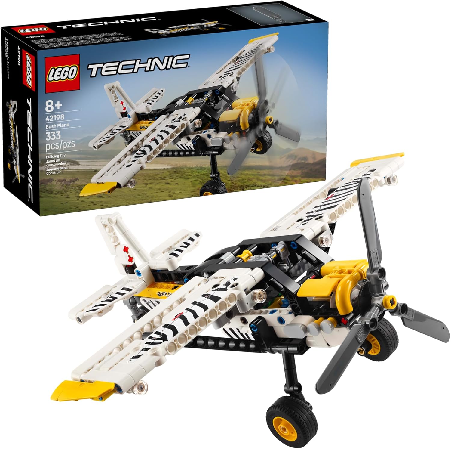 LEGO TECHNIC BUSH PLANE TOY BUILDABLE AIRPLANE 