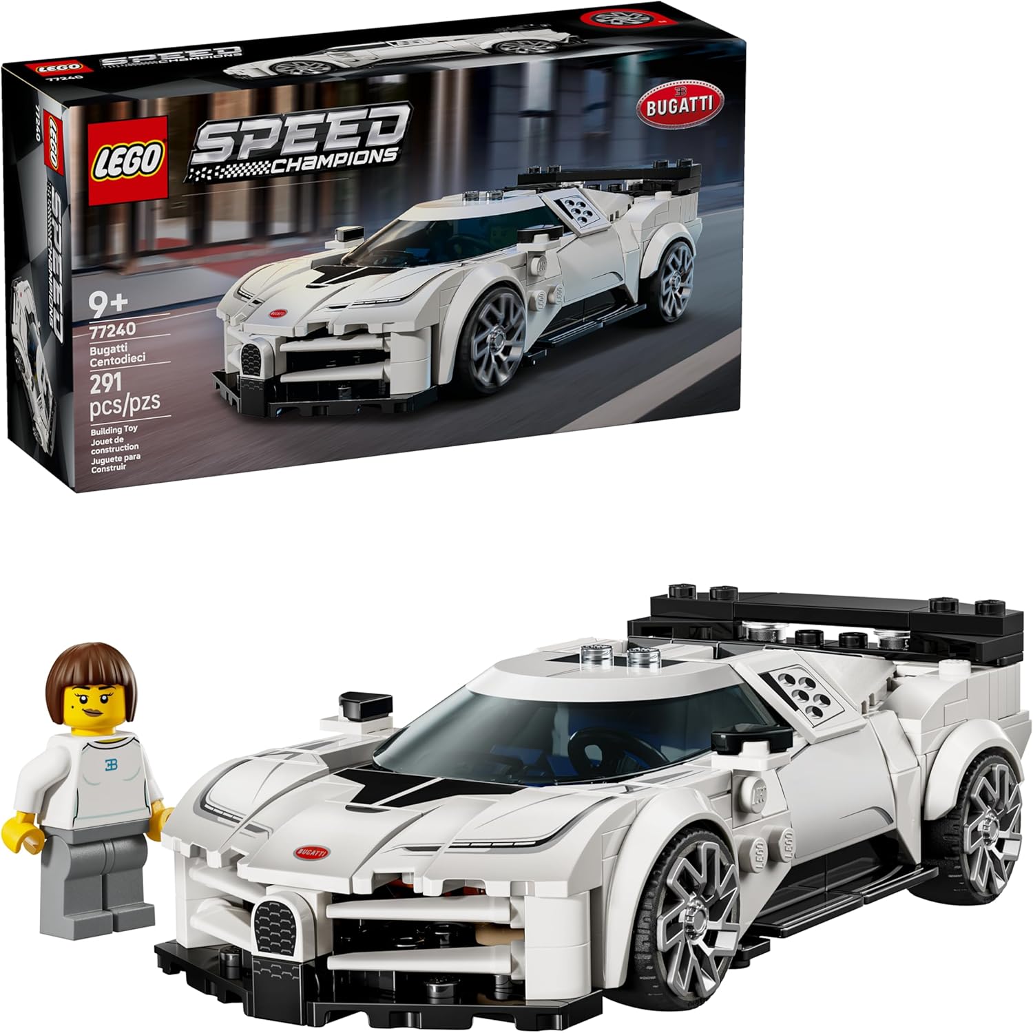 LEGO SPEED CHAMPIONS BUGATTI CENTODIECI HYPER SPORTS CAR TOY 
