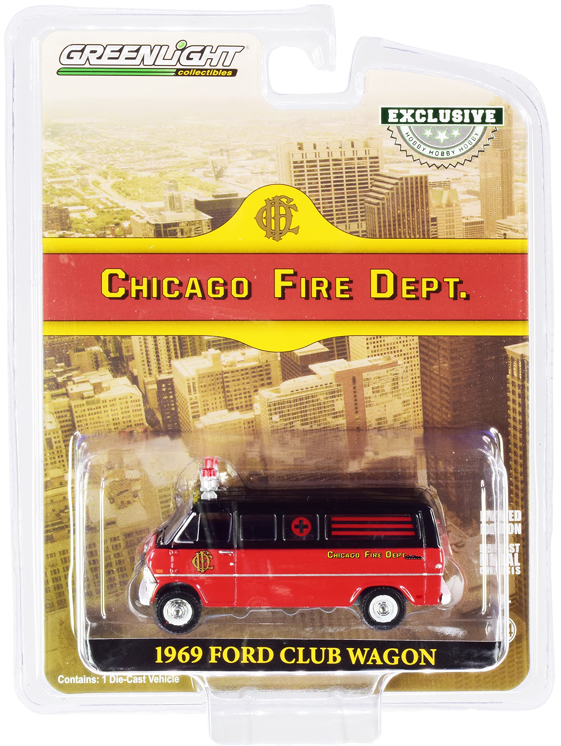 1969 FORD CLUB WAGON AMBULANCE - CHICAGO FIRE DEPARTMENT