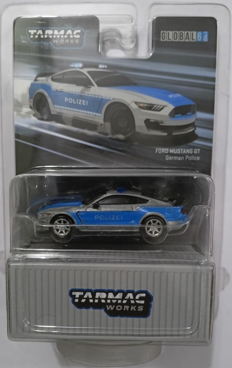 TARMAC WORKS FORD MUSTANG SHELBY GT350R GERMAN POLICE CHASE