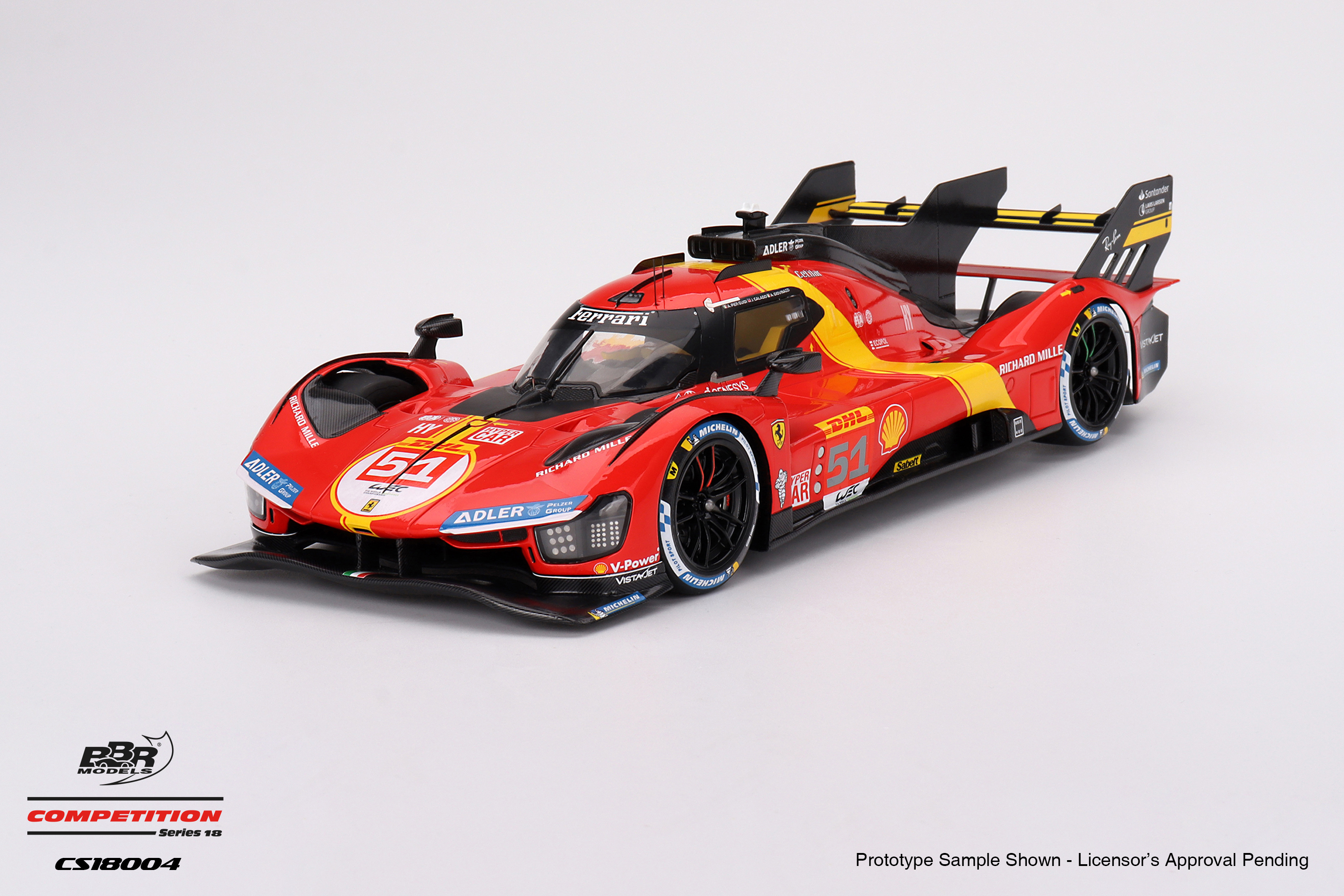 FERRARI 499P TEAM AF CORSE 2023  NO51 WEC 6 HR OF SPA 3RD PLACE