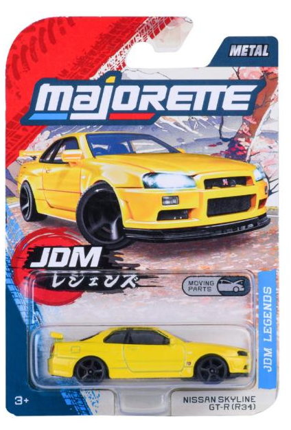 NISSAN SKYLINE GTR R34 YELLOW