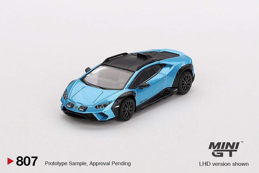 PREORDER MINI GT LAMBORGHINI HURACÁN STERRATO BLU AEGIR 