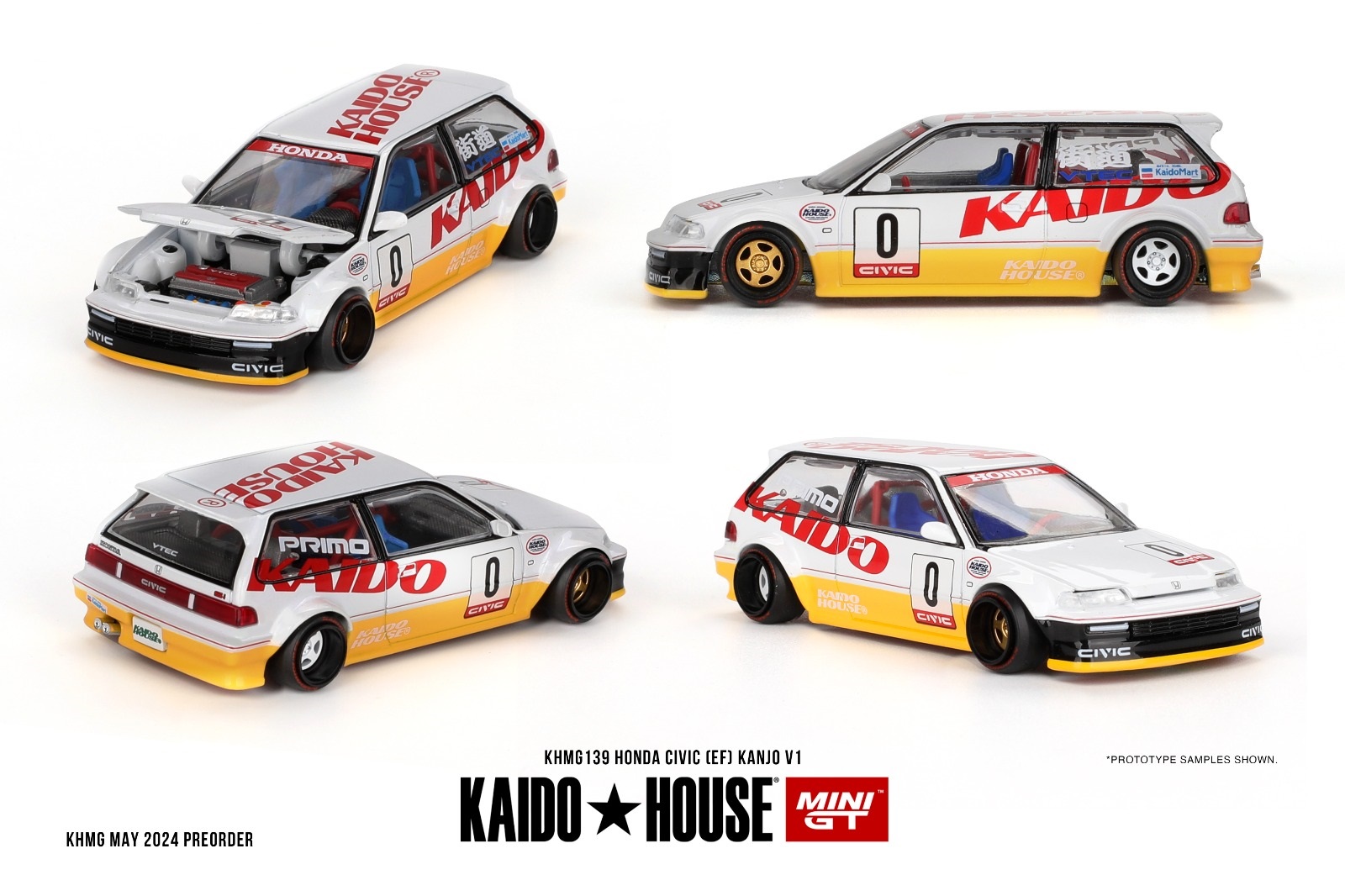 PREORDER MINI GT HONDA CIVIC EF KANJO V1
