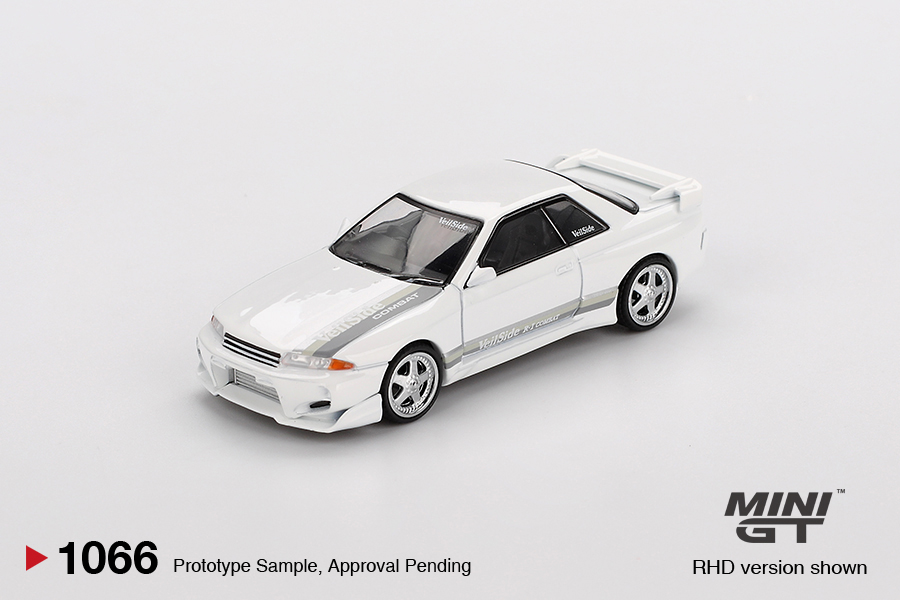 MINI GT NISSAN SKYLINE GTR R32 VEILSIDE COMBAT CI WHITE