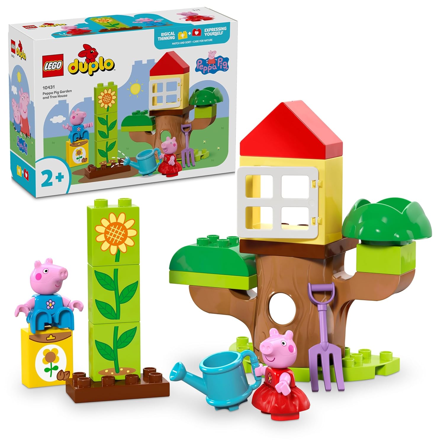 LEGO DUPLO PEPPA PIG GARDEN AND TREE HOUSE TOY 