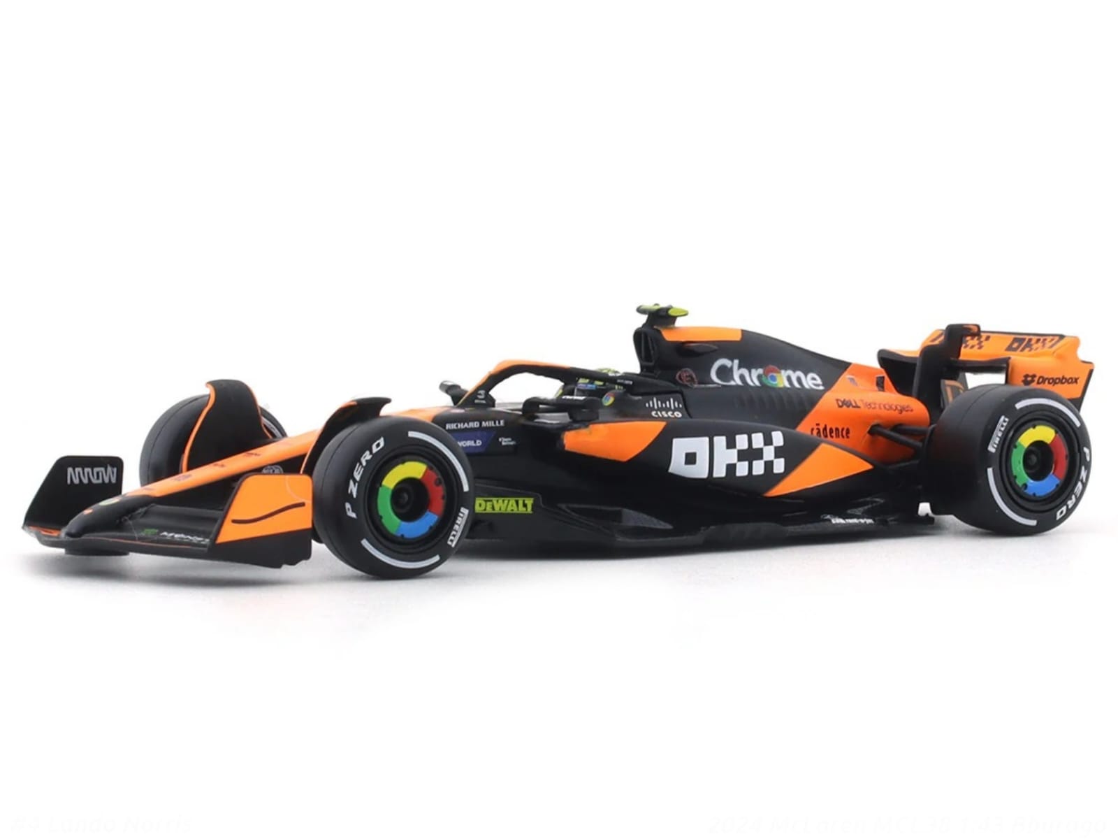 MCLAREN F1 TEAM MCL38 LANDO NORRIS NO 4 ORANGE