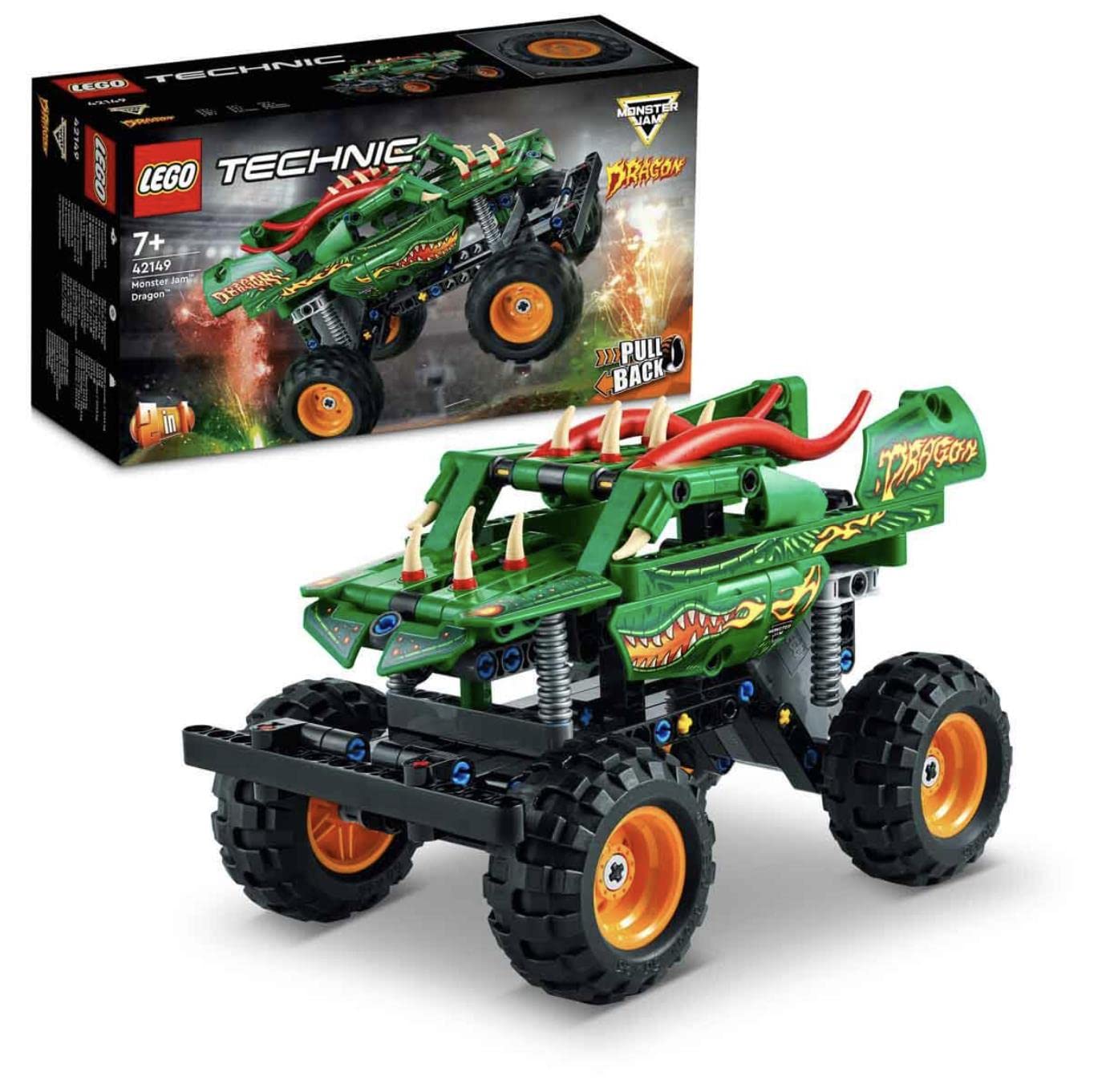 LEGO TECHNIC MONSTER JAM DRAGON 42149 BUILDING TOY SET 217 PCS