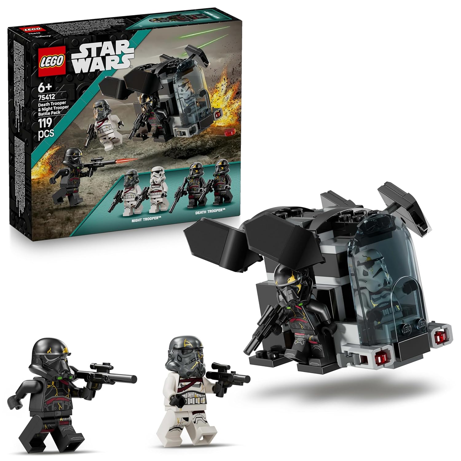 LEGO STAR WARS DEATH TROOPER  NIGHT TROOPER BATTLE