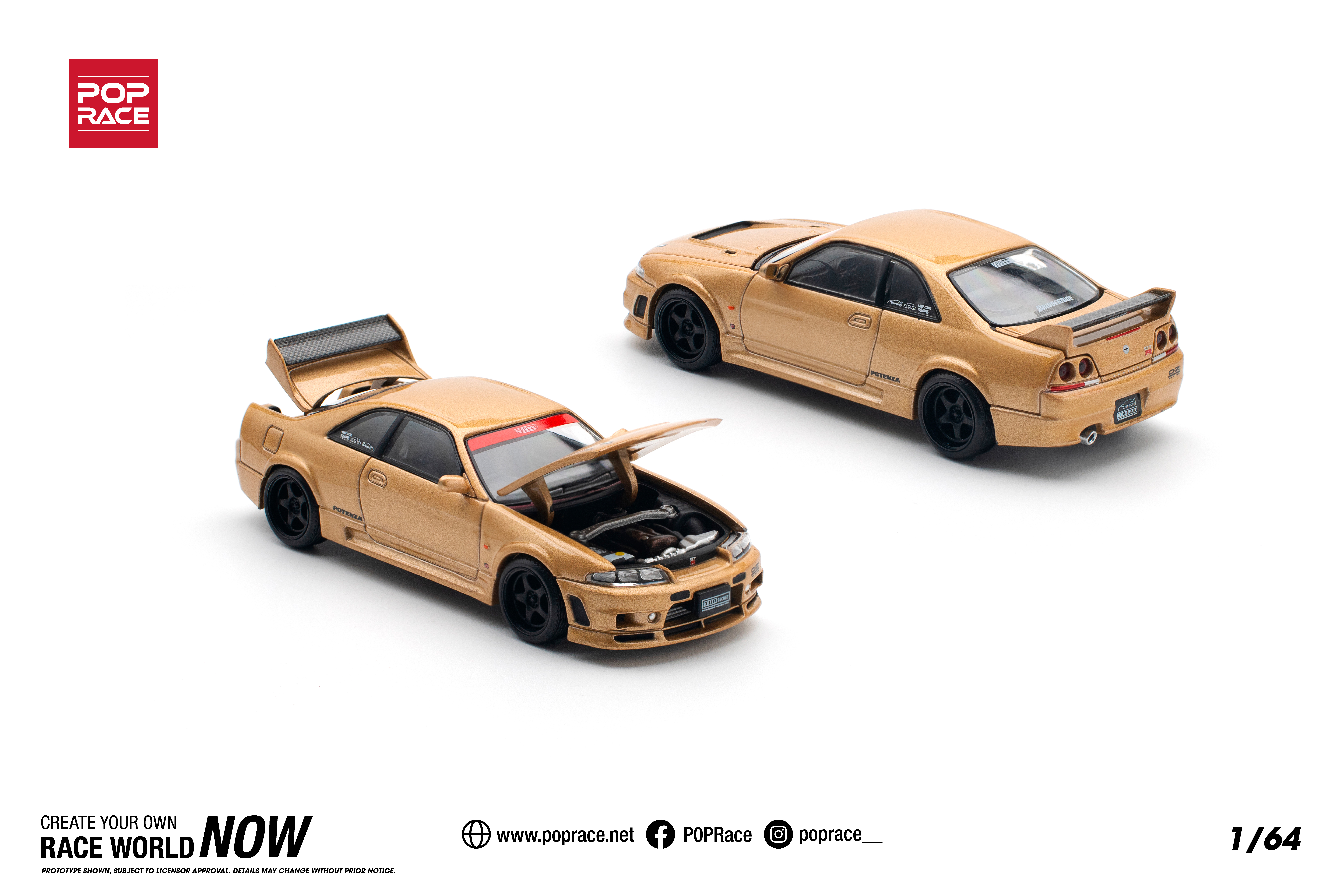 PREORDER TOP SECRET GT-R R33 - GOLD