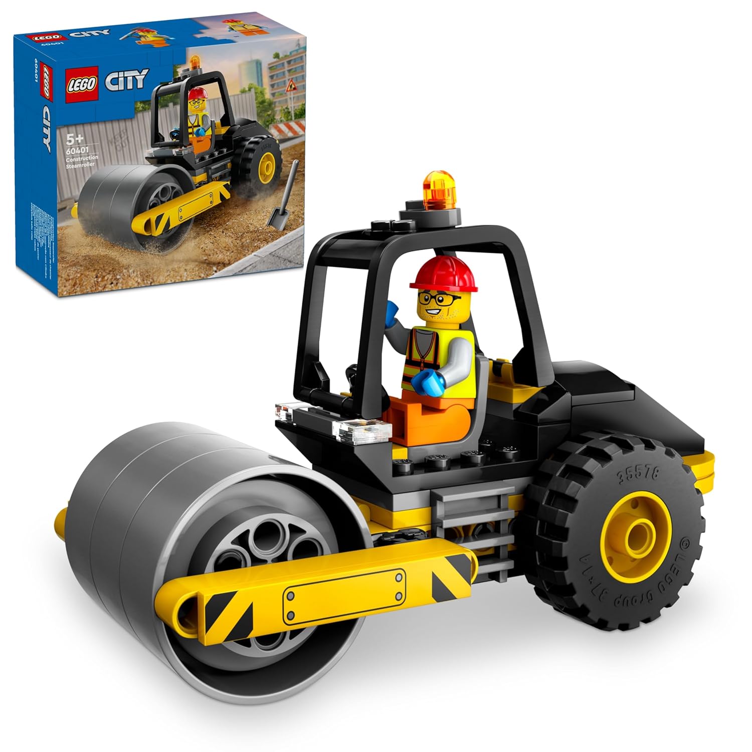LEGO City Construction Steamroller Toy 60401 