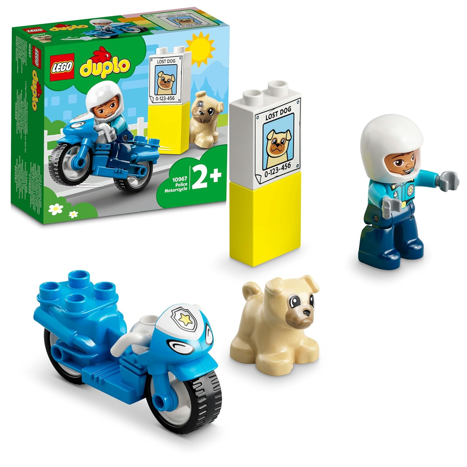 LEGO 10967 Duplo Police Motorcycle Toy with Police Figurine