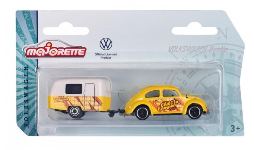 VOLKSWAGEN BEETLE WITH ERIBA PUCK TRAILER