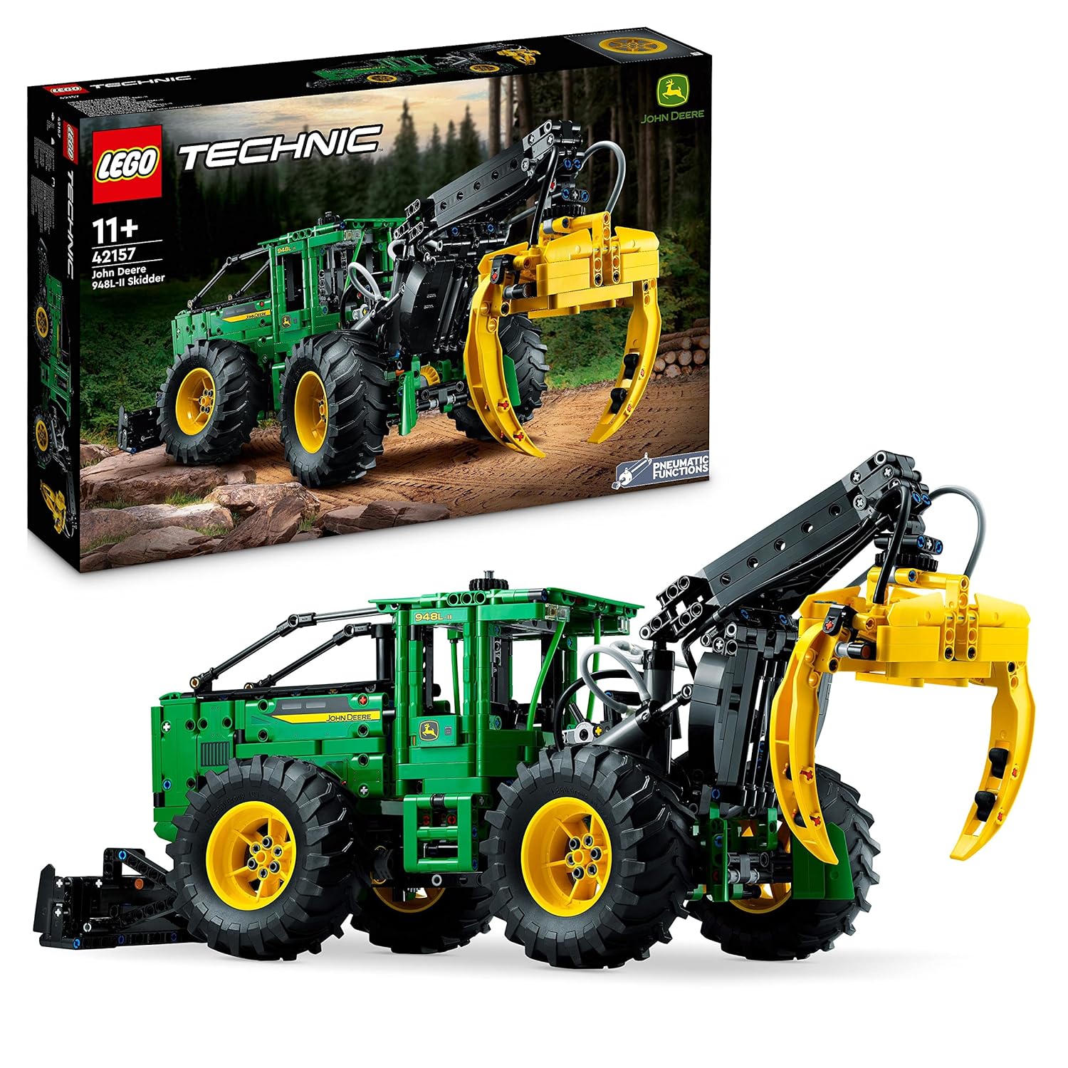 LEGO TECHNIC JOHN DEERE 948LII SKIDDER 42157 BUILDING TOY SET 
