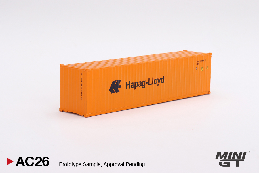 PREORDER MINI GT DRY CONTAINER 40 HAPAGLLOYD
