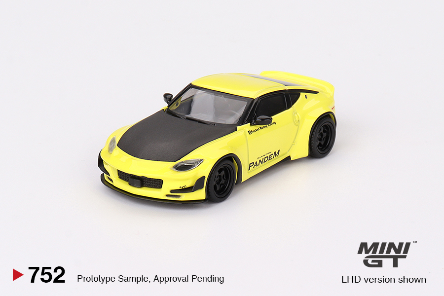 PREORDER MINI GT NISSAN Z PANDEM IKAZUCHI YELLOW