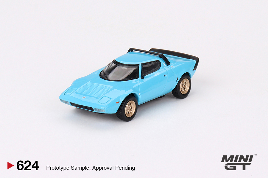 PREORDER MINI GT LANCIA STRATOS HF STRADALE AZZURO CHIARO