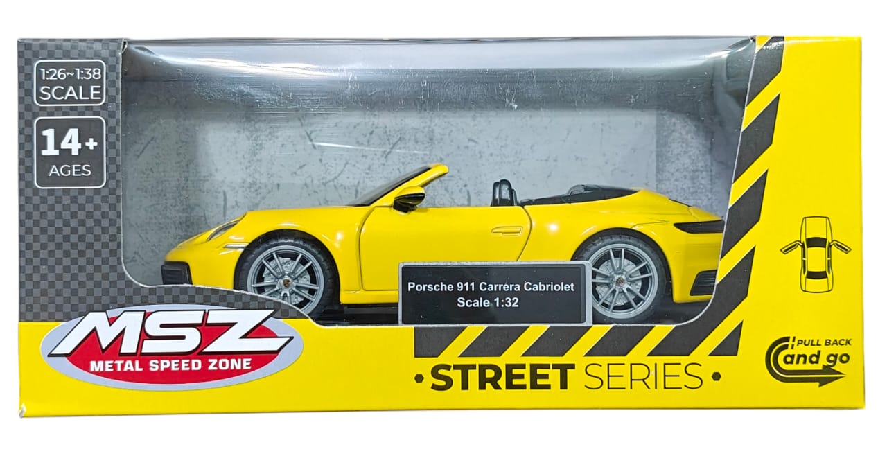 PORSCHE 911 CARERRA YELLOW CABRIOLET 992