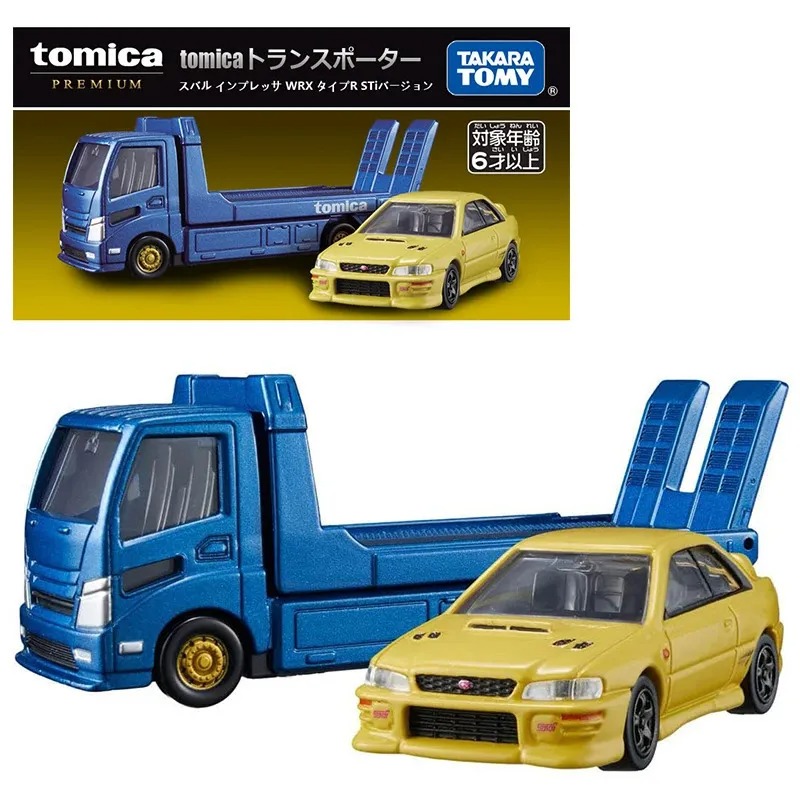 TOMICA TRANSPORTER WITH SUBARU IMPREZA WRX TYPE R STI VERSION 