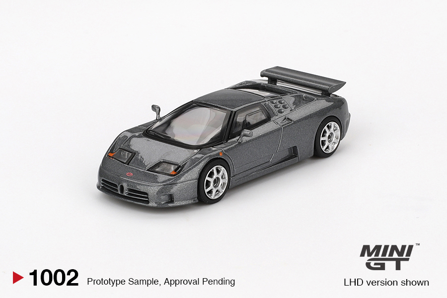 PREORDER MINI GT BUGATTI EB110 SUPER SPORT GRIGIO SCURO