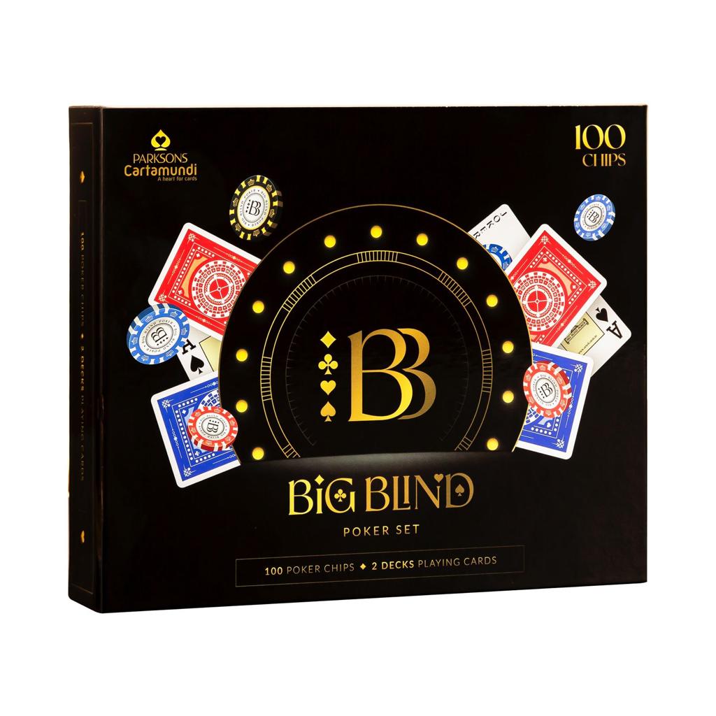 BIG BLIND 100 PIECES POKER CHIPS SET