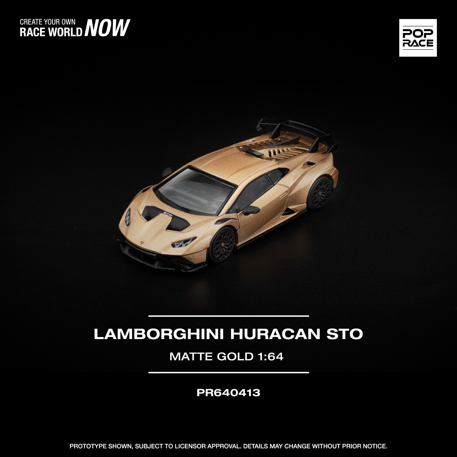 PREORDER LAMBORGHINI HURACAN STO MATTE GOLD 