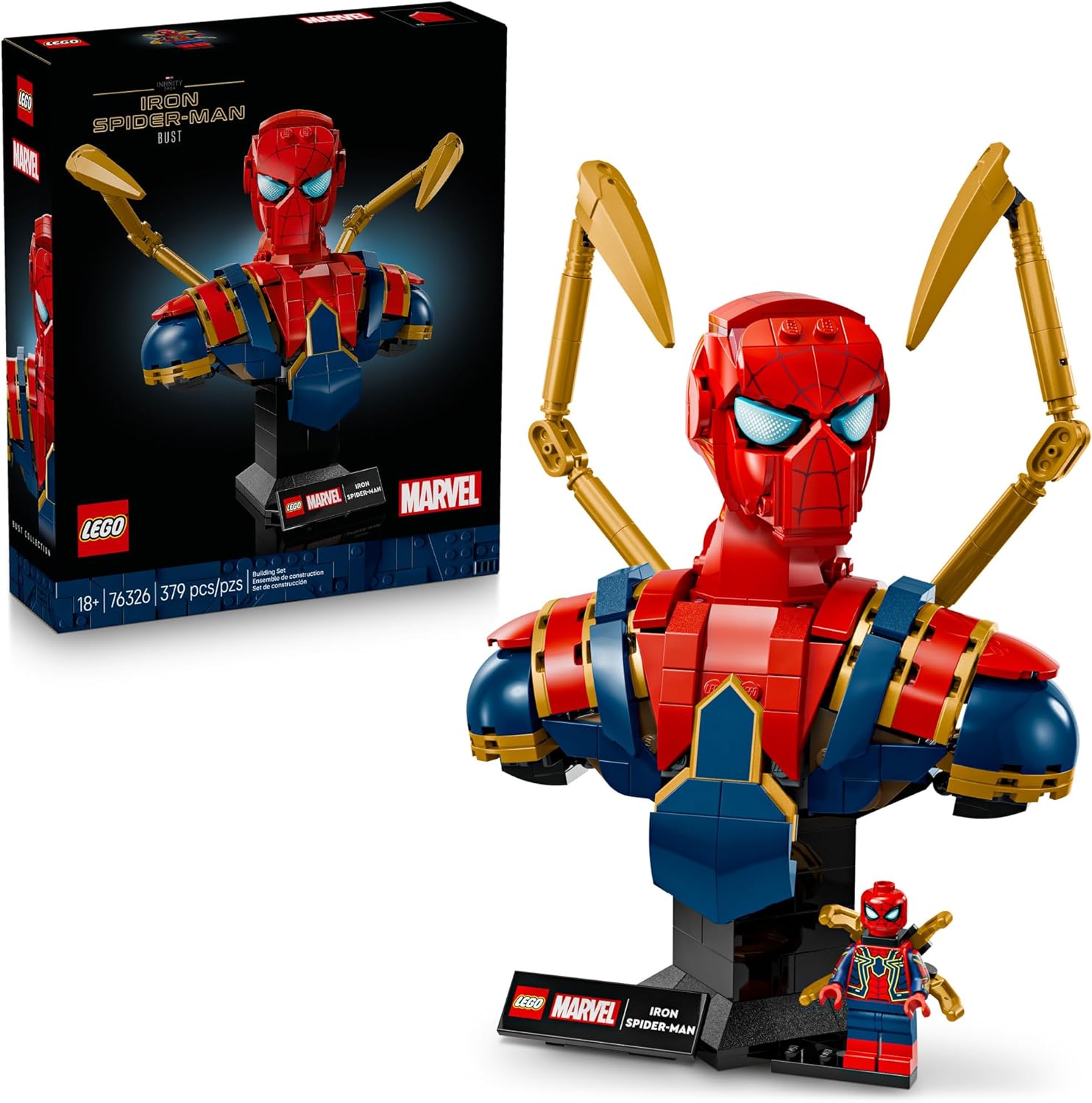 LEGO MARVEL IRON SPIDER-MAN BUST COLLECTIBLE 