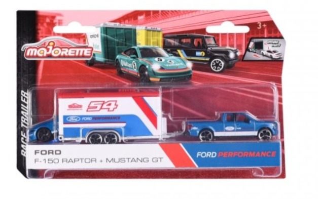  FORD PERFORMANCE F-150 RAPTOR WITH FORD MUSTANG GT AND TRAILER