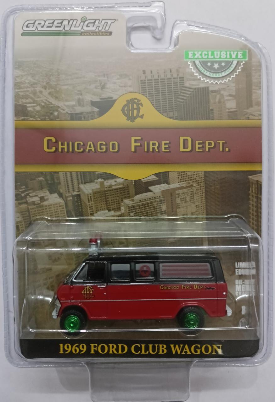 1969 FORD CLUB WAGON AMBULANCE CHASE  - CHICAGO FIRE DEPARTMENT