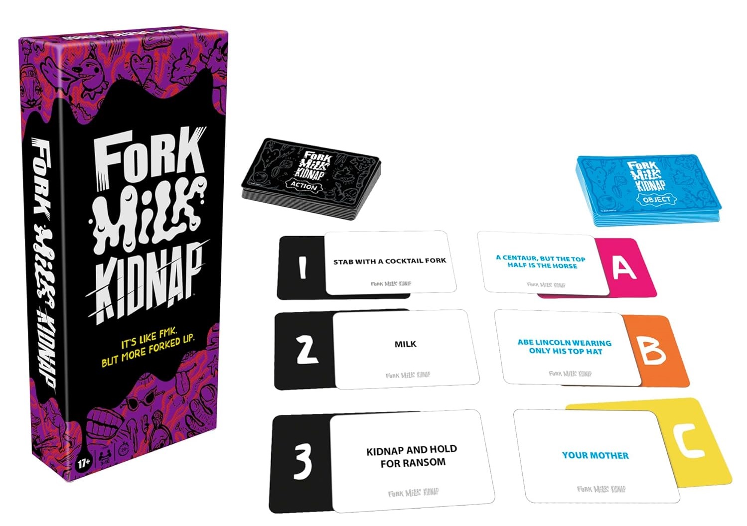 HASBRO FORK MILK KIDNAP CARD GAME 