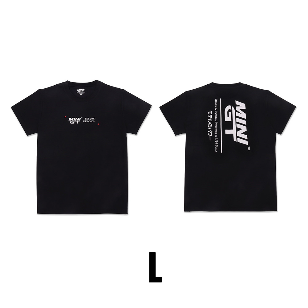 MINI GT T-SHIRT DRIVEN BY PASSION BLACK L SIZE