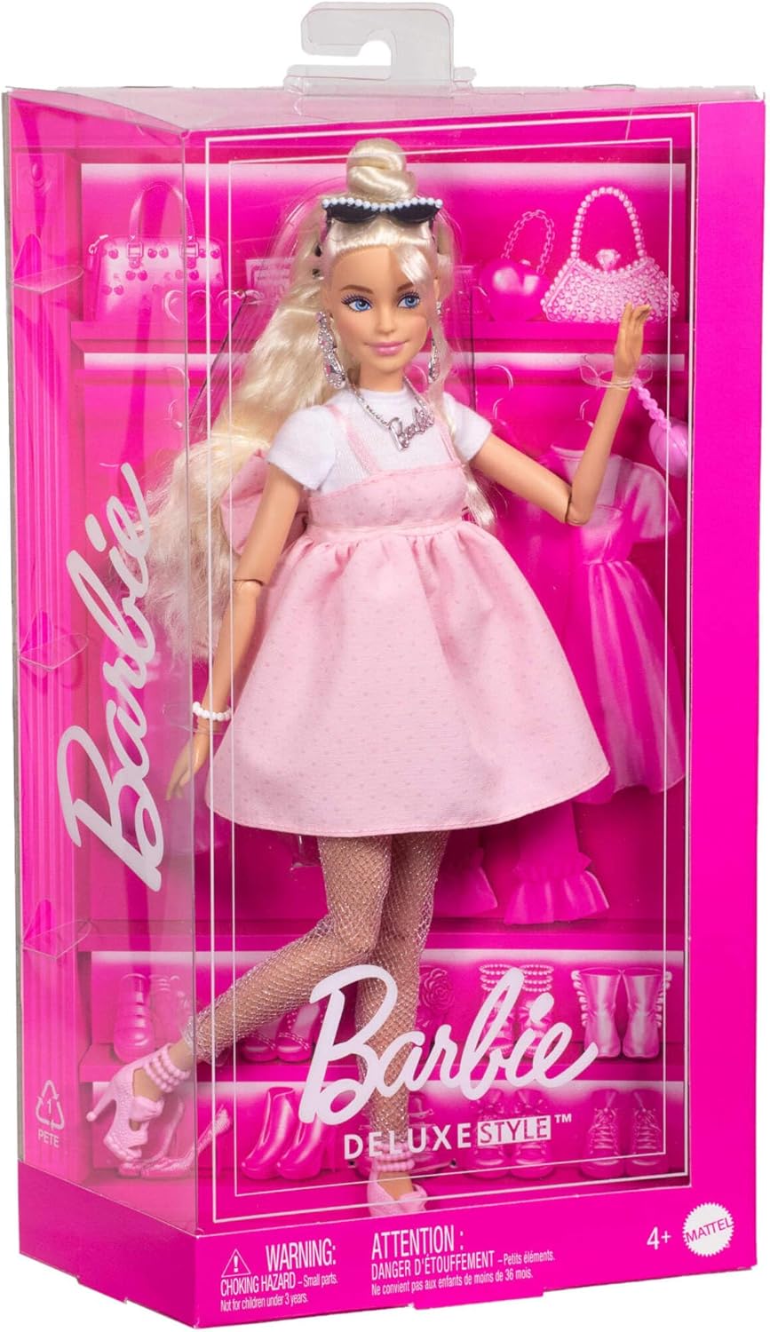 BARBIE DELUXE STYLE DOLL NO 3 BLONDE HAIR IN A HIGH BUN