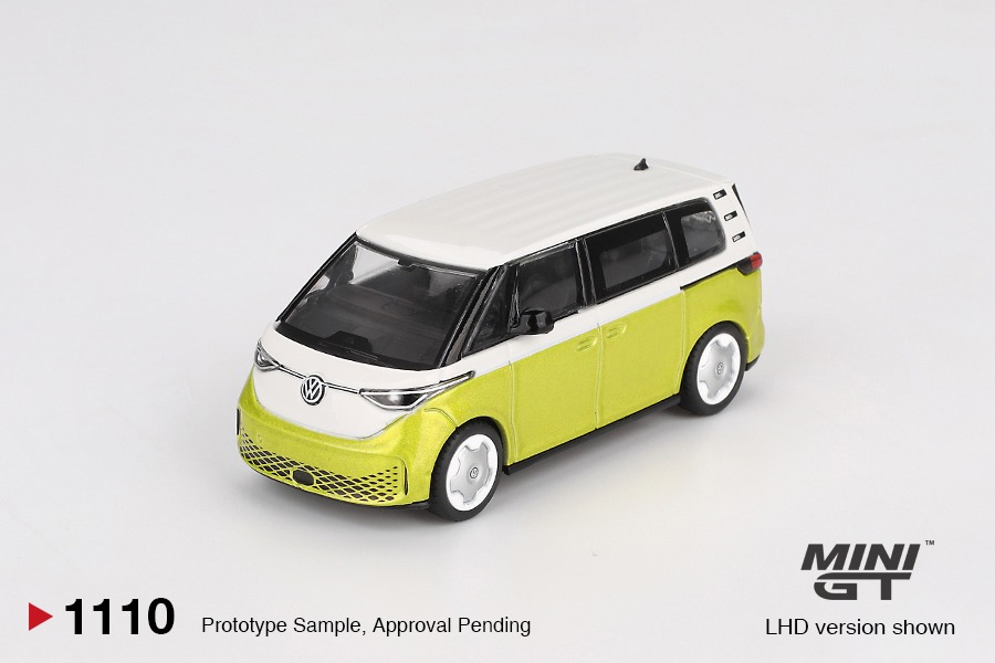 PREORDER MINI GT VOLKSWAGEN IDBUZZ CANDY WHITE  POMELO YELLOW