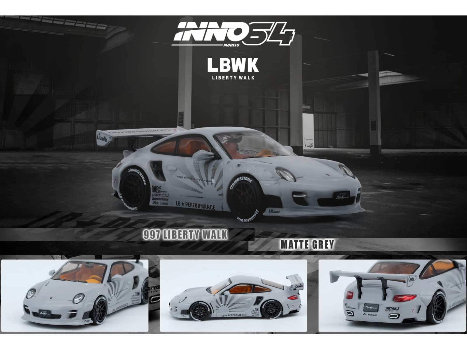 997 LIBERTY WALK MATTE GREY