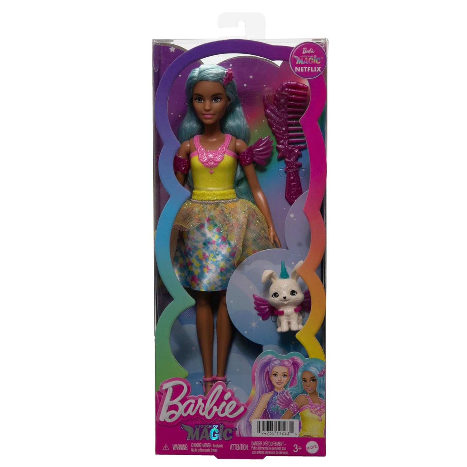BARBIR DOLL A TOUCH OF MAGIC YELLOW WITH PET