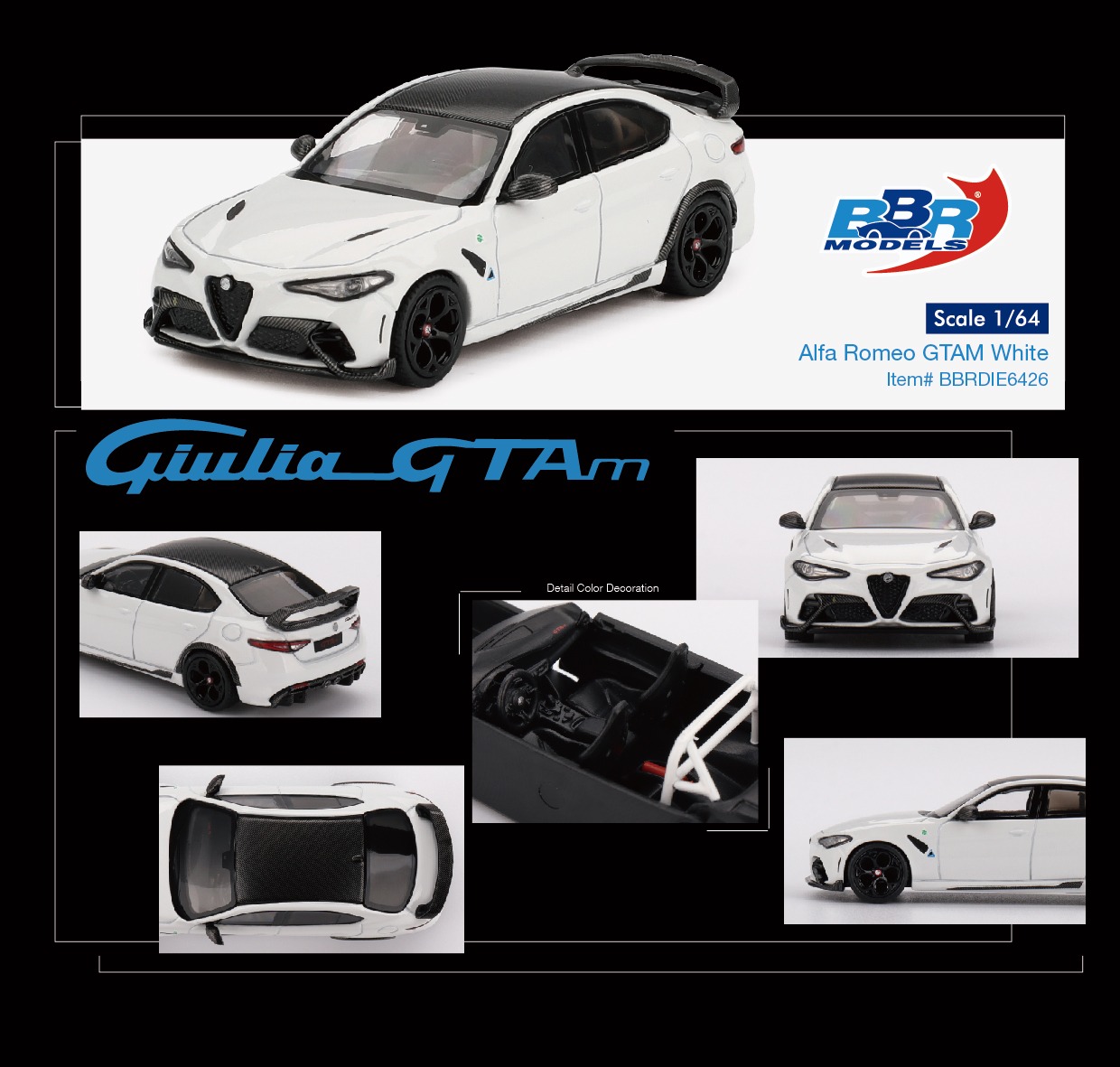 PREORDER ALFA ROMEO GIULIA GTAM WHITE