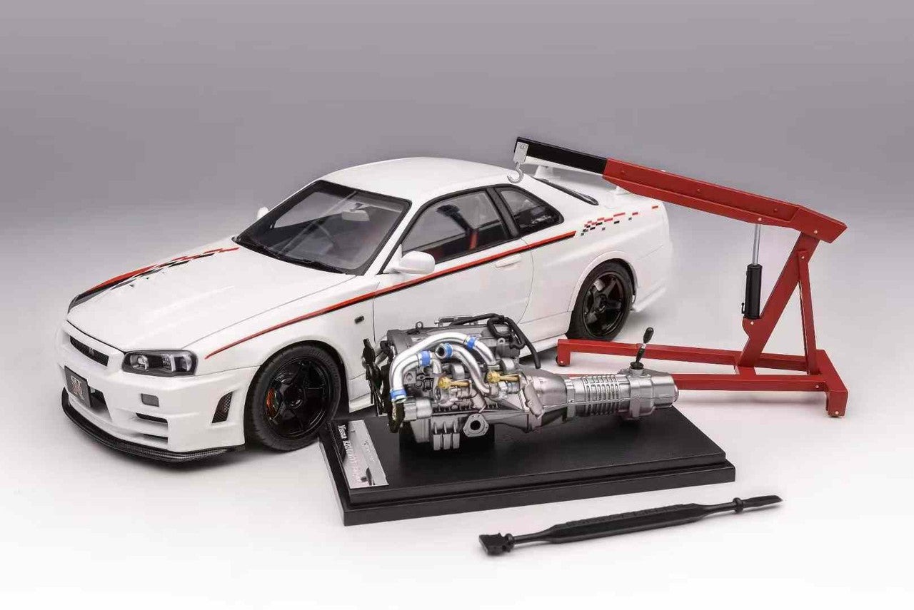 NISSAN SKYLINE GT-R R34 NISMO CRS LIVERY WHITE