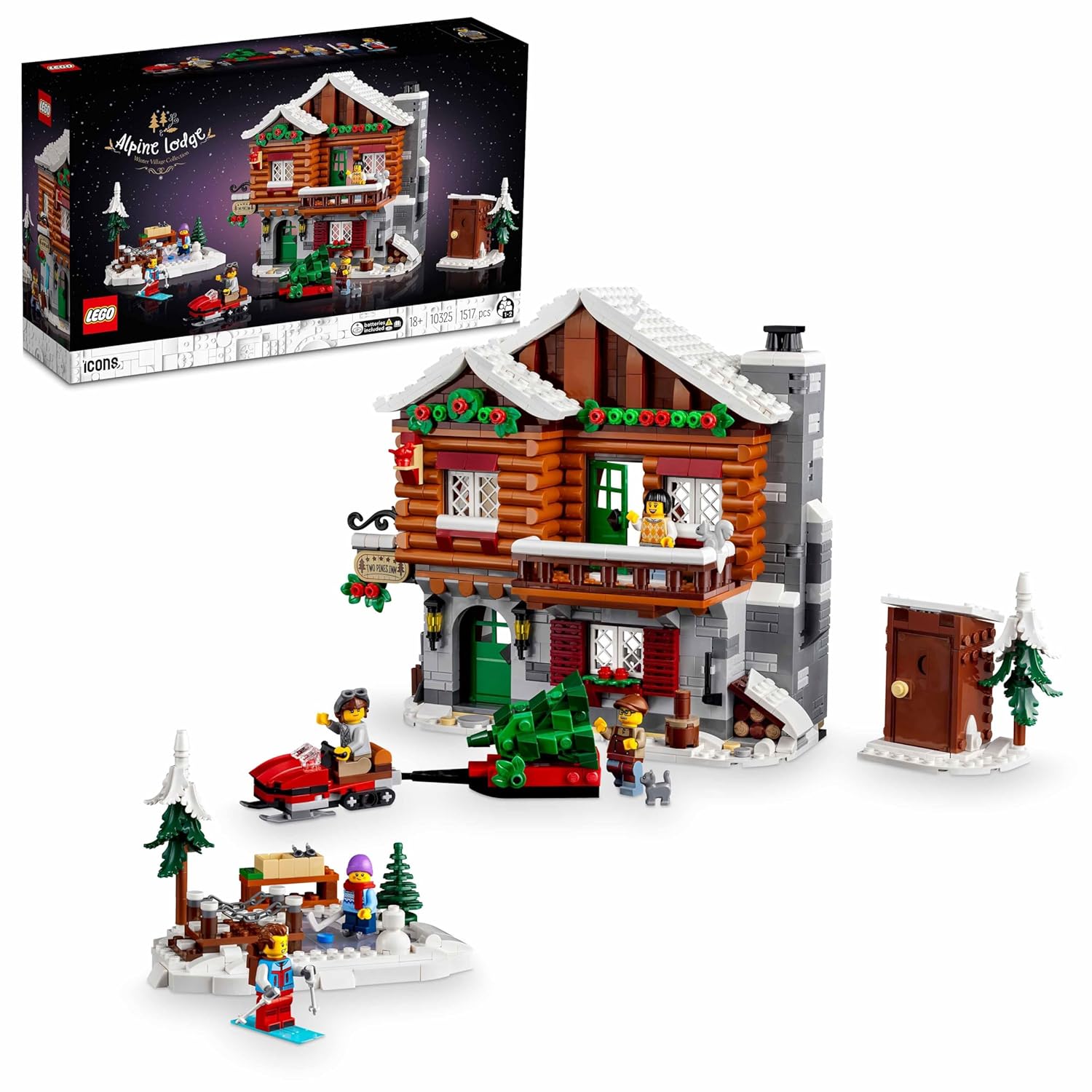 LEGO ICONS ALPINE LODGE BUILDING KIT 
