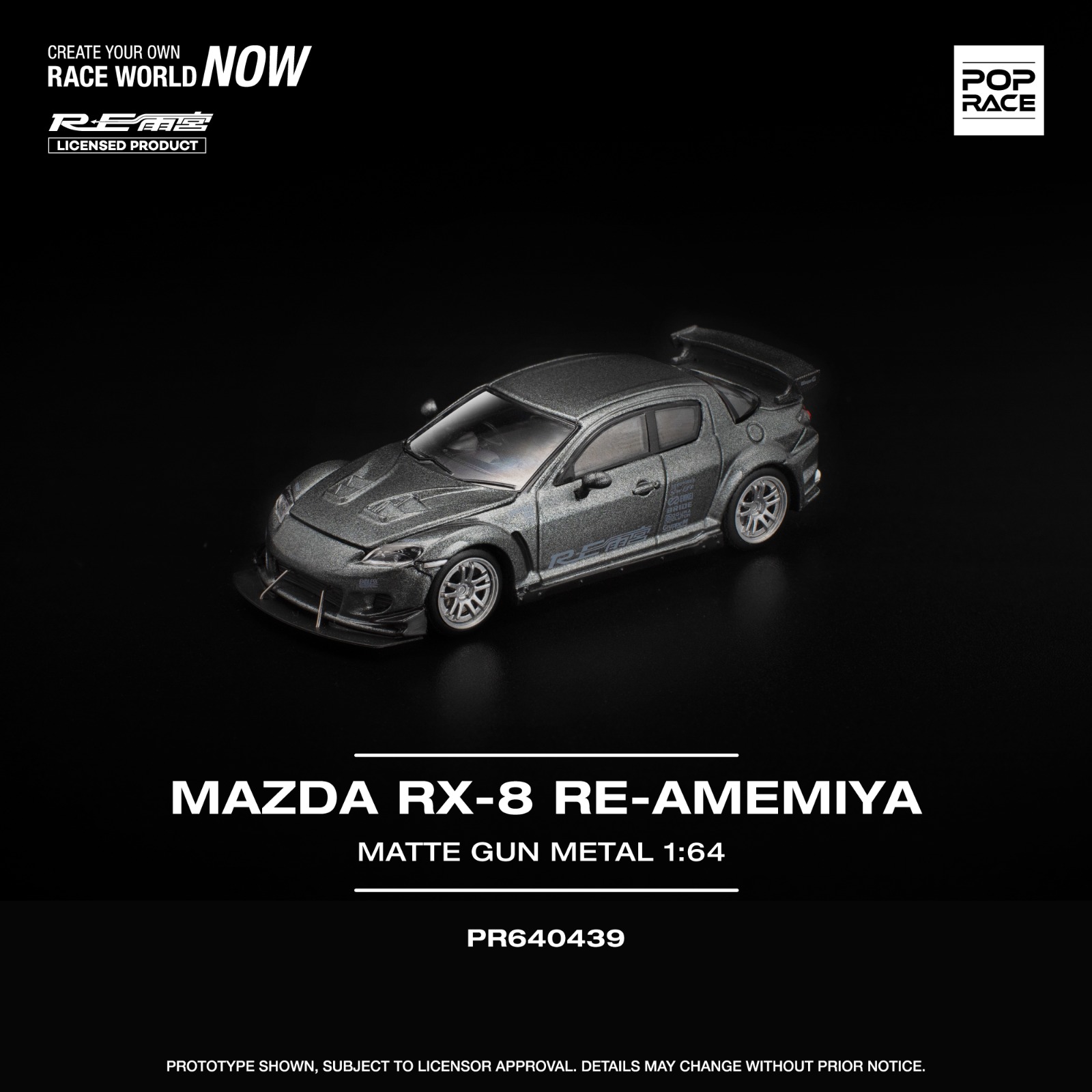 PREORDER MAZDA RX-8 REAMEMIYA GUN METAL